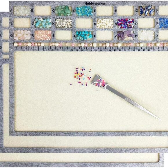 Other - Bead Mat,Soft Perfect Stable,Surface Flocking with Centimeter Scale 3 Pcs SetL a